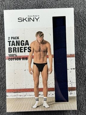 Men's tanga briefs by SKINY - cotton retro range - fits US XL size